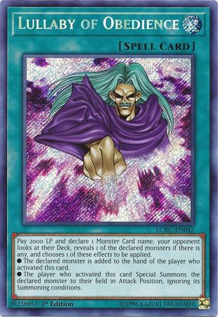 Lullaby of Obedience [LCKC-EN042] Secret Rare | Exor Games Truro