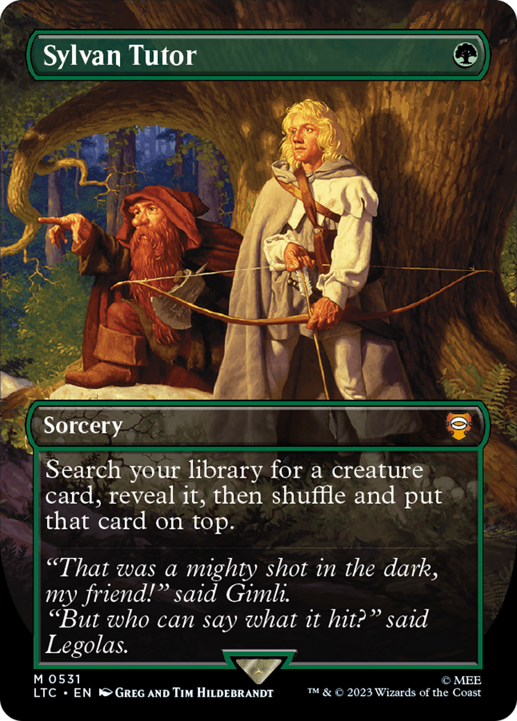 Sylvan Tutor (Borderless) [The Lord of the Rings: Tales of Middle-Earth Commander] | Exor Games Truro