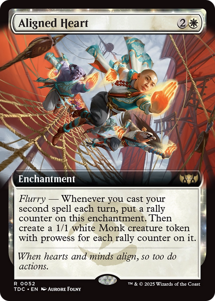 Aligned Heart (Extended Art) [Tarkir: Dragonstorm Commander] | Exor Games Truro