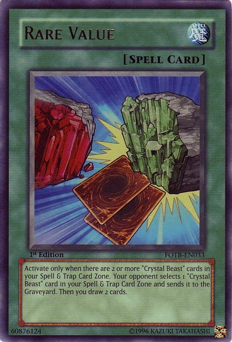 Rare Value [FOTB-EN033] Ultra Rare | Exor Games Truro