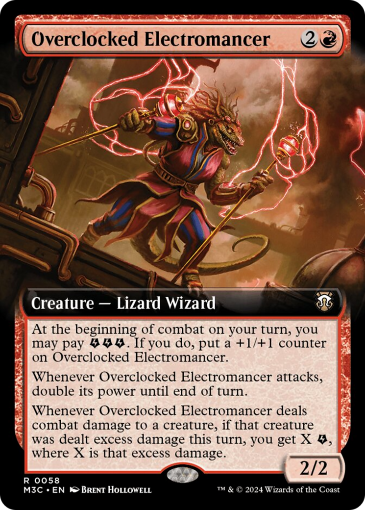 Overclocked Electromancer (Extended Art) [Modern Horizons 3 Commander] | Exor Games Truro