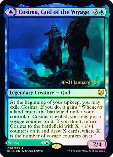 Cosima, God of the Voyage // The Omenkeel [Kaldheim Prerelease Promos] | Exor Games Truro