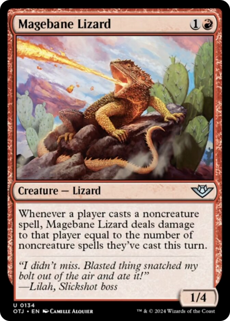 Magebane Lizard [Outlaws of Thunder Junction] | Exor Games Truro