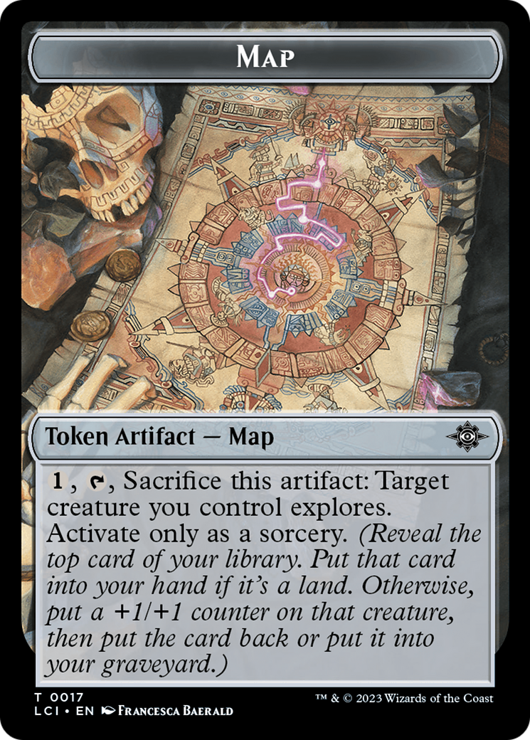 Map // Spirit Double-Sided Token [The Lost Caverns of Ixalan Tokens] | Exor Games Truro