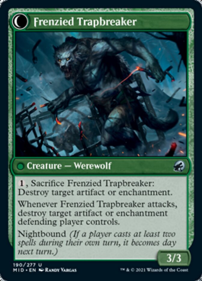 Outland Liberator // Frenzied Trapbreaker [Innistrad: Midnight Hunt] | Exor Games Truro