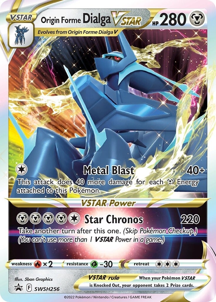 Origin Forme Dialga VSTAR (SWSH256) (Jumbo Card) [Sword & Shield: Black Star Promos] | Exor Games Truro