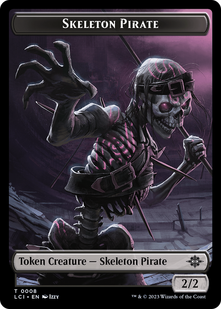 Vampire // Skeleton Pirate Double-Sided Token [The Lost Caverns of Ixalan Tokens] | Exor Games Truro