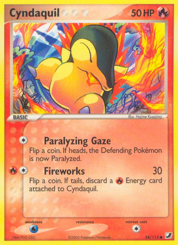 Cyndaquil (54/115) [EX: Unseen Forces] | Exor Games Truro