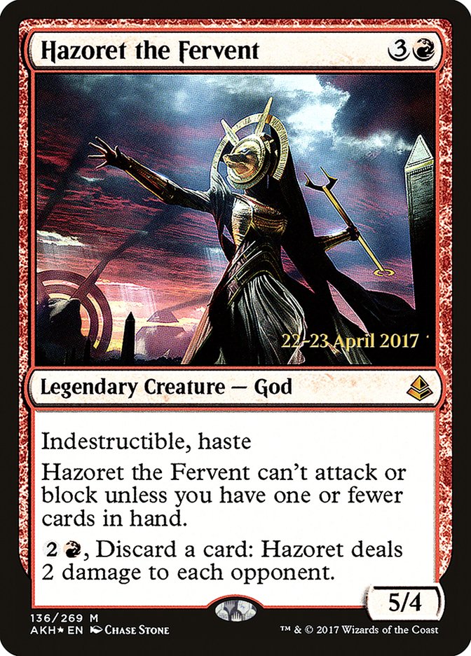 Hazoret the Fervent [Amonkhet Prerelease Promos] | Exor Games Truro