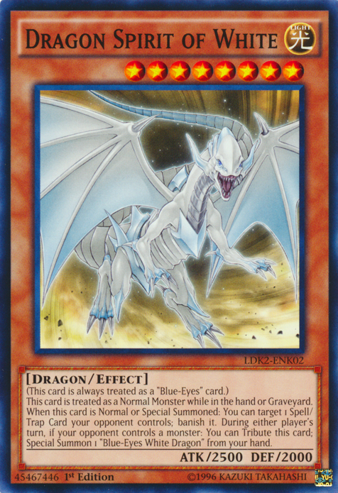 Dragon Spirit of White [LDK2-ENK02] Common | Exor Games Truro