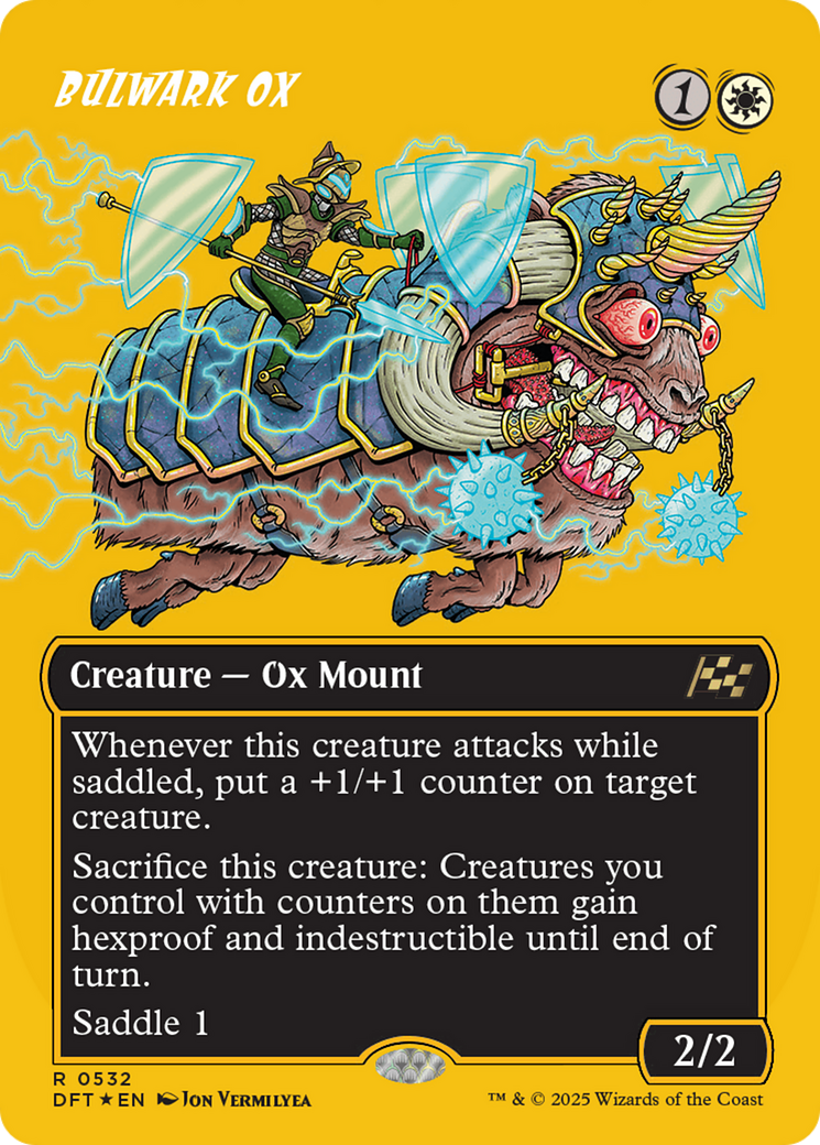 Bulwark Ox (Borderless) (First-Place Foil) [Aetherdrift] | Exor Games Truro