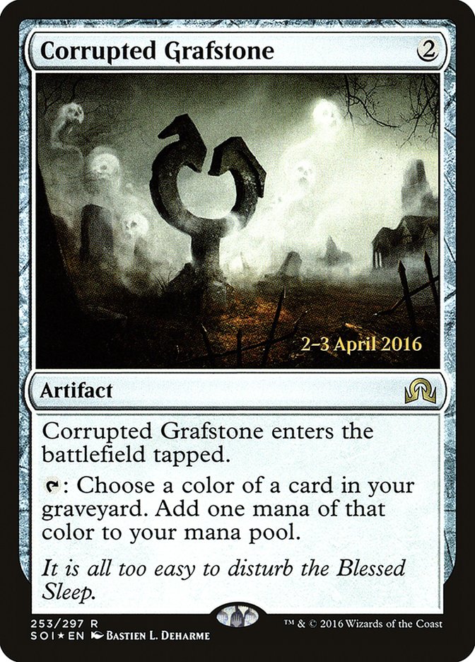 Corrupted Grafstone [Shadows over Innistrad Prerelease Promos] | Exor Games Truro