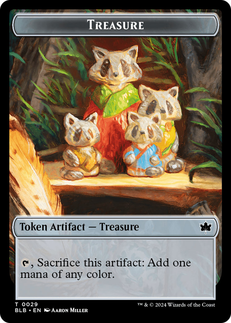 Rabbit // Treasure Double-Sided Token [Bloomburrow Tokens] | Exor Games Truro