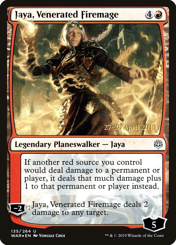 Jaya, Venerated Firemage [War of the Spark Prerelease Promos] | Exor Games Truro