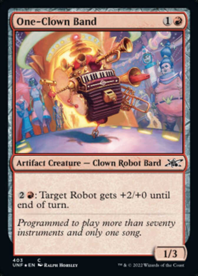 One-Clown Band (Galaxy Foil) [Unfinity] | Exor Games Truro