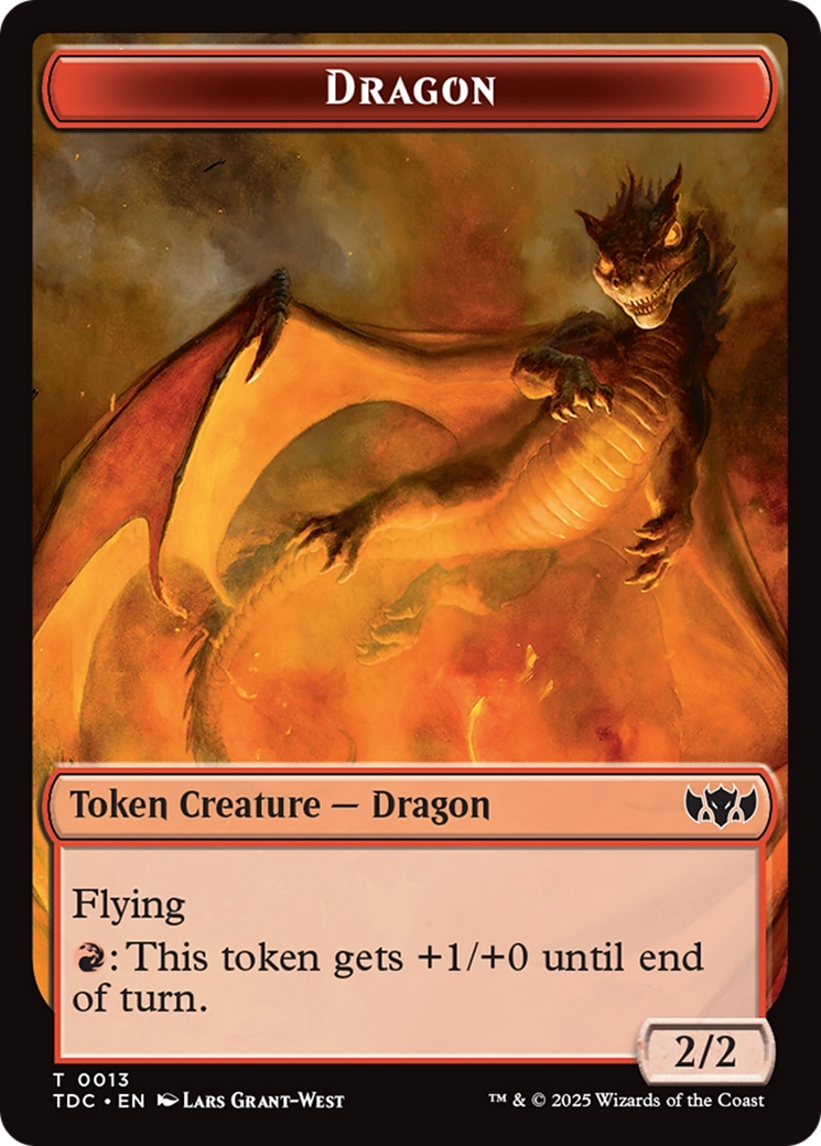 Dragon Egg // Dragon (0013) Double-Sided Token [Tarkir: Dragonstorm Commander Tokens] | Exor Games Truro