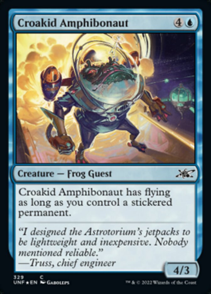 Croakid Amphibonaut (Galaxy Foil) [Unfinity] | Exor Games Truro