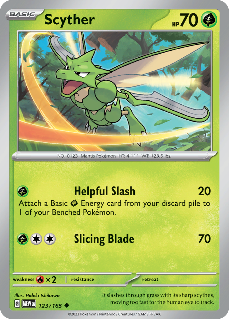 Scyther (123/165) [Scarlet & Violet: 151] | Exor Games Truro