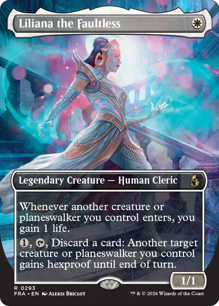 Liliana the Faultless (Borderless) [Reality Fracture] | Exor Games Truro