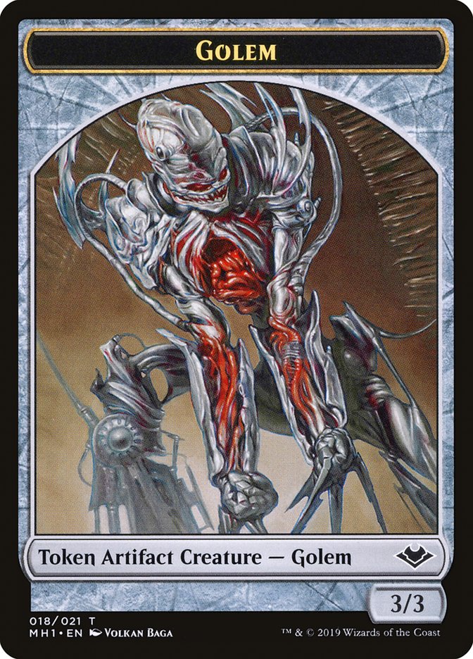 Goblin (010) // Golem (018) Double-Sided Token [Modern Horizons Tokens] | Exor Games Truro