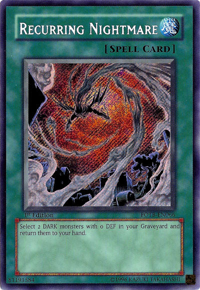 Recurring Nightmare [FOTB-EN066] Secret Rare | Exor Games Truro