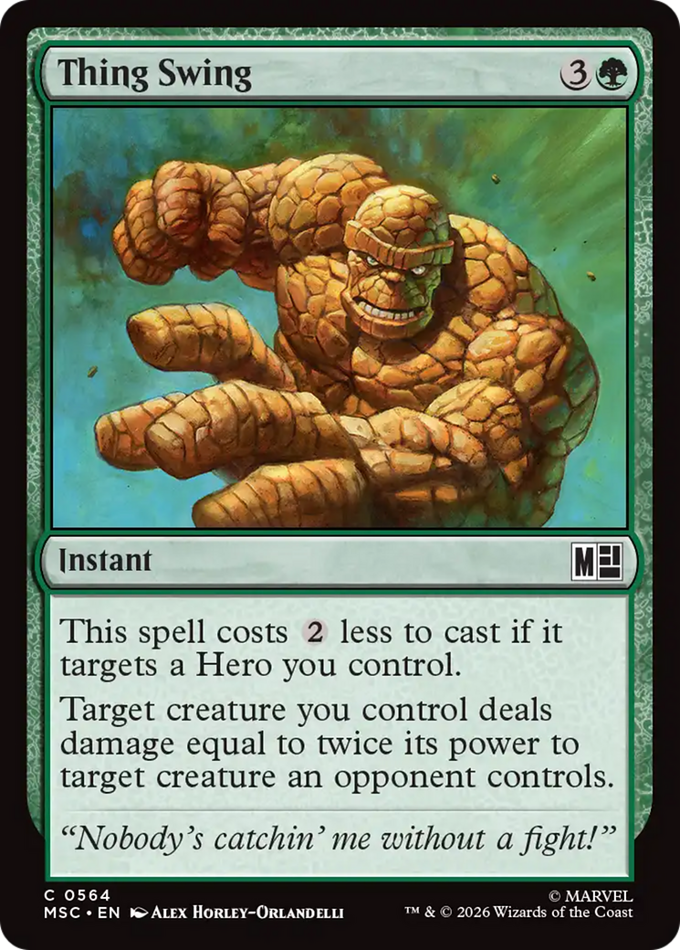 Thing Swing [Marvel Super Heroes Commander] | Exor Games Truro