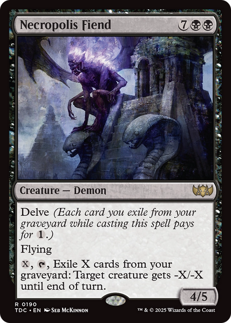 Necropolis Fiend [Tarkir: Dragonstorm Commander] | Exor Games Truro