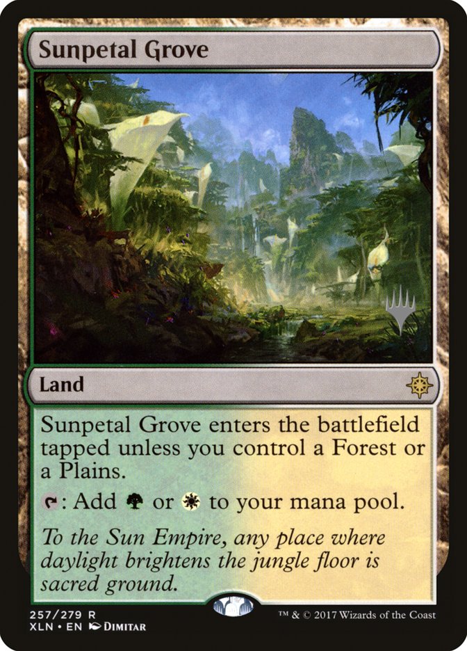 Sunpetal Grove (Promo Pack) [Ixalan Promos] | Exor Games Truro