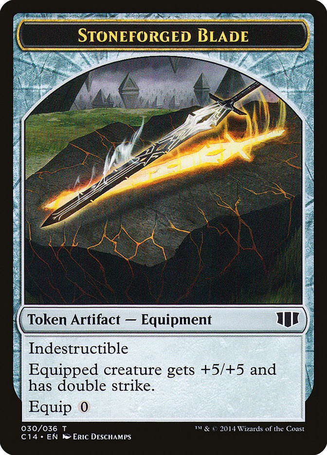 Stoneforged Blade // Germ Double-Sided Token [Commander 2014 Tokens] | Exor Games Truro