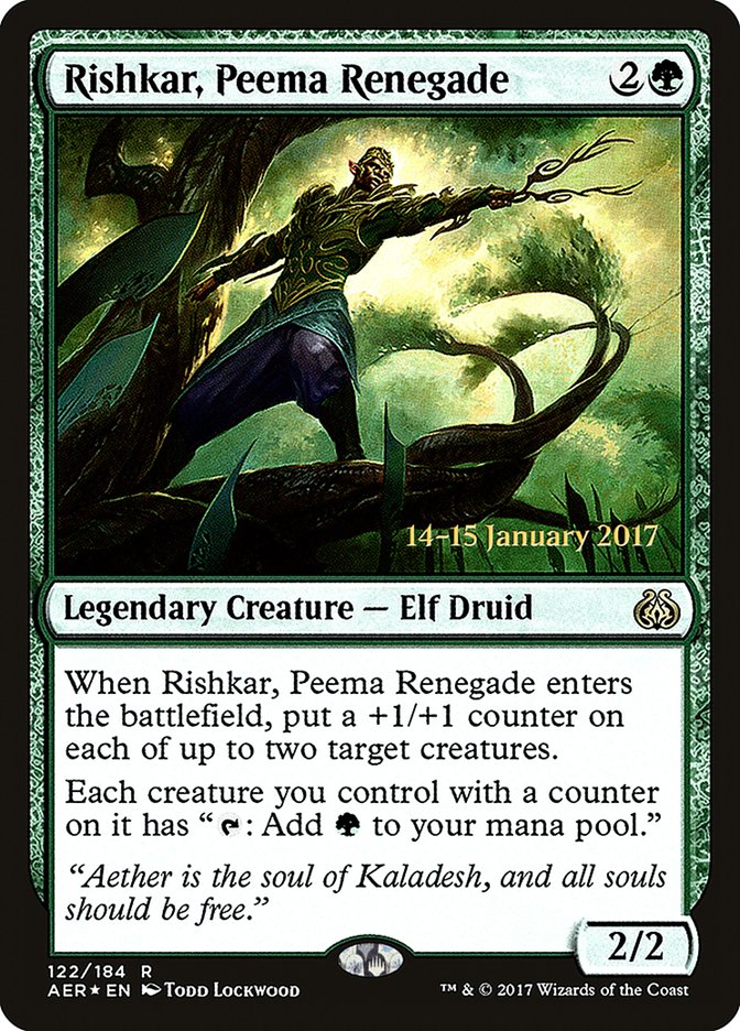 Rishkar, Peema Renegade [Aether Revolt Prerelease Promos] | Exor Games Truro