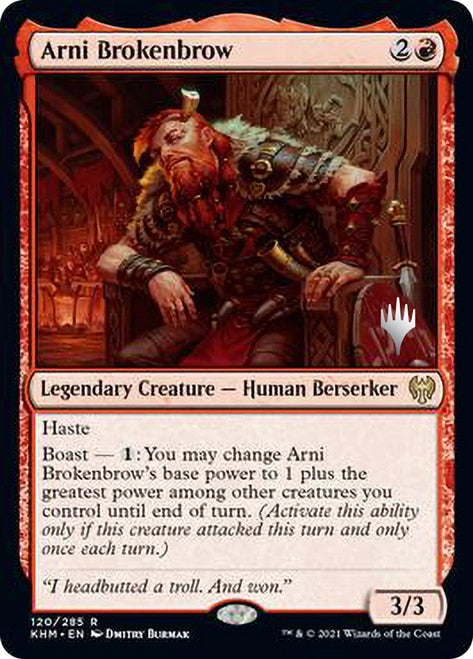 Arni Brokenbrow (Promo Pack) [Kaldheim Promos] | Exor Games Truro