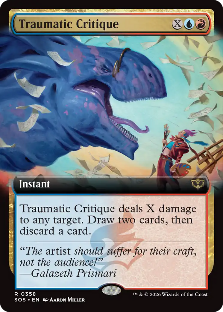 Traumatic Critique (Extended Art) [Secrets of Strixhaven] | Exor Games Truro