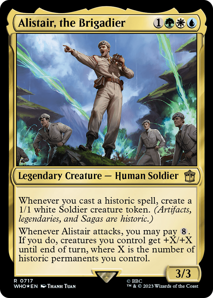 Alistair, the Brigadier (Surge Foil) [Doctor Who] | Exor Games Truro