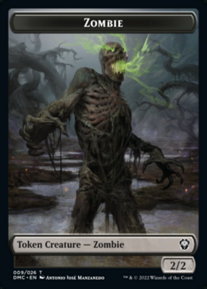 Soldier // Zombie Double-Sided Token [Dominaria United Tokens] | Exor Games Truro