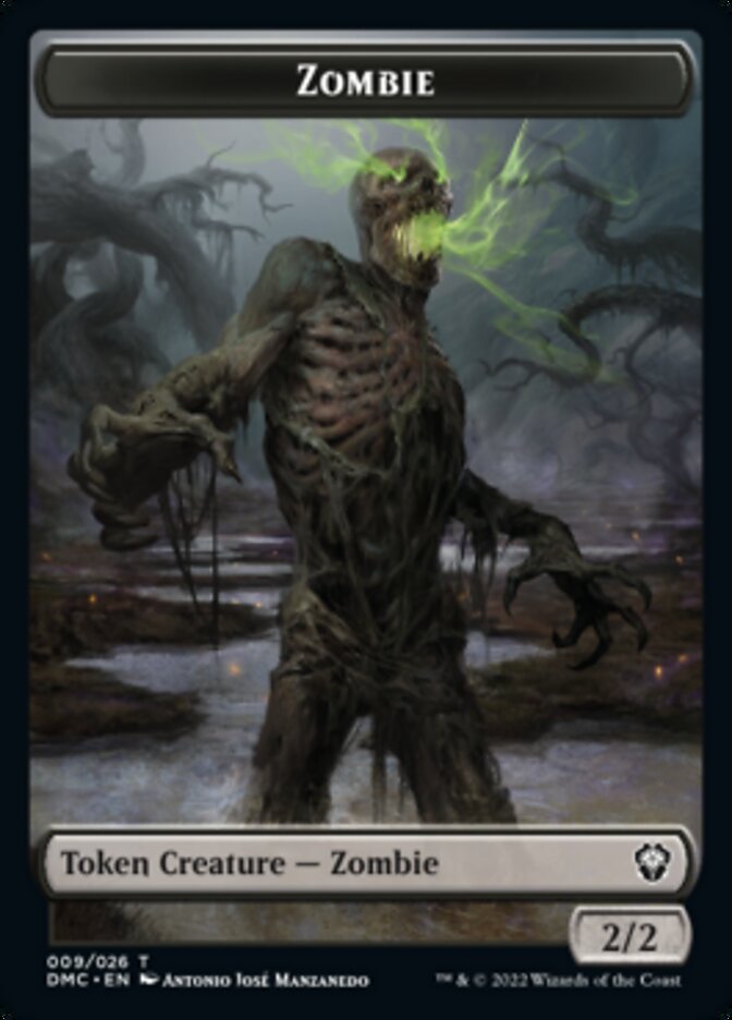 Bird (002) // Zombie Double-Sided Token [Dominaria United Tokens] | Exor Games Truro