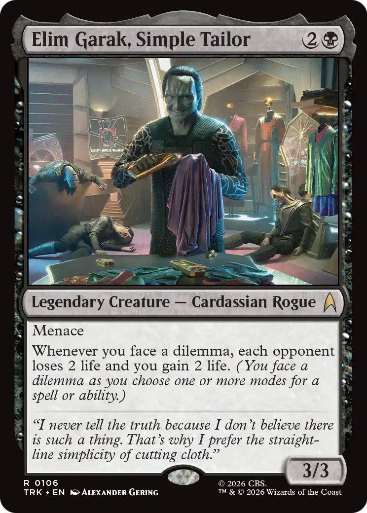 Elim Garak, Simple Tailor [Star Trek] | Exor Games Truro