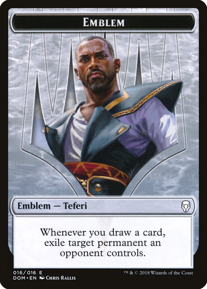 Teferi, Hero of Dominaria Emblem [Dominaria Tokens] | Exor Games Truro