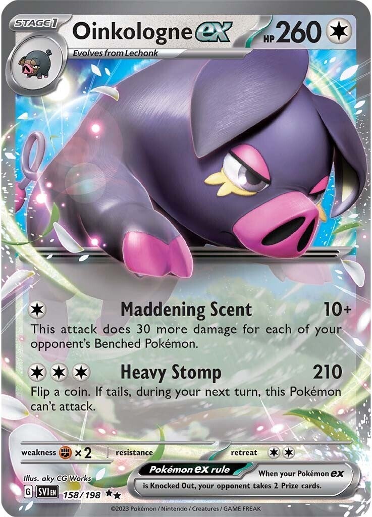 Oinkalogne ex (158/198) (Jumbo Card) [Scarlet & Violet: Base Set] | Exor Games Truro