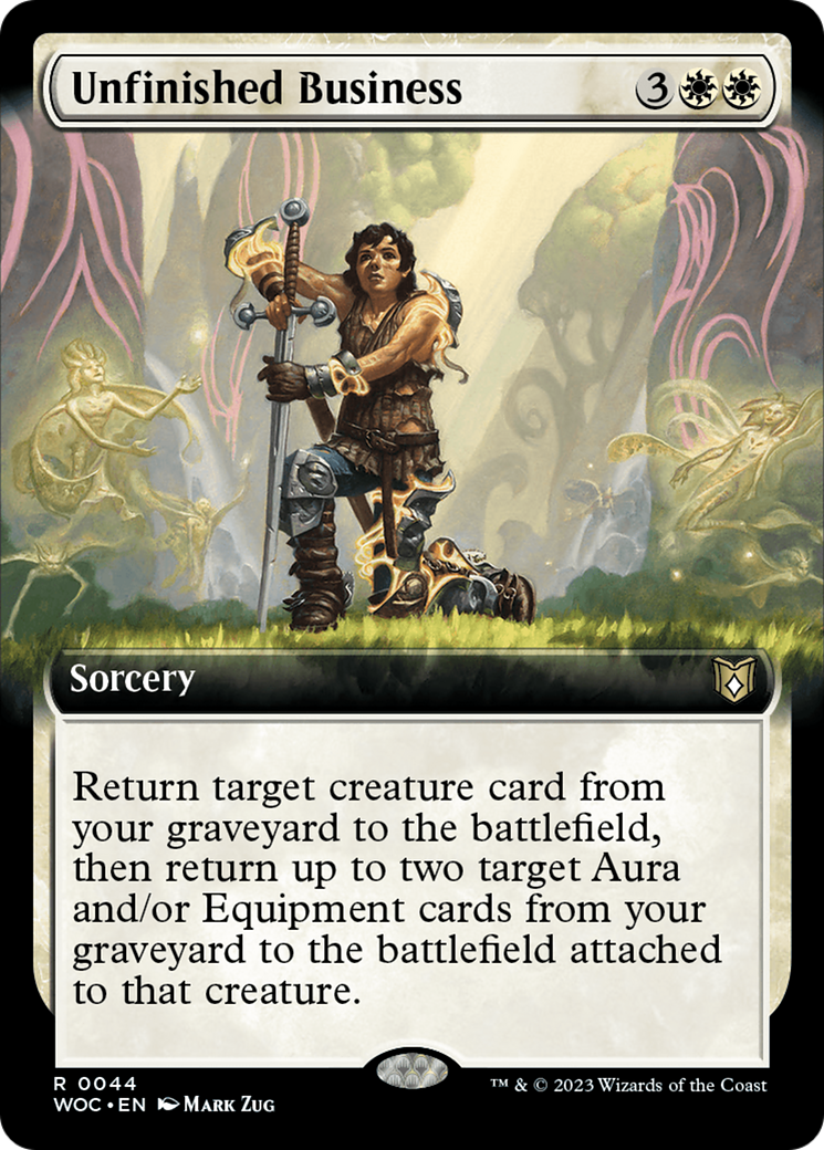 Unfinished Business (Extended Art) [Wilds of Eldraine Commander] | Exor Games Truro