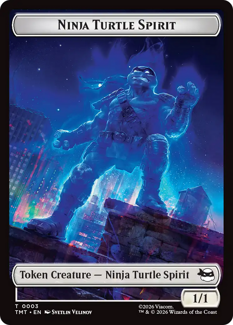 Mutant // Ninja Turtle Spirit Double-Sided Token [Teenage Mutant Ninja Turtles Tokens] | Exor Games Truro