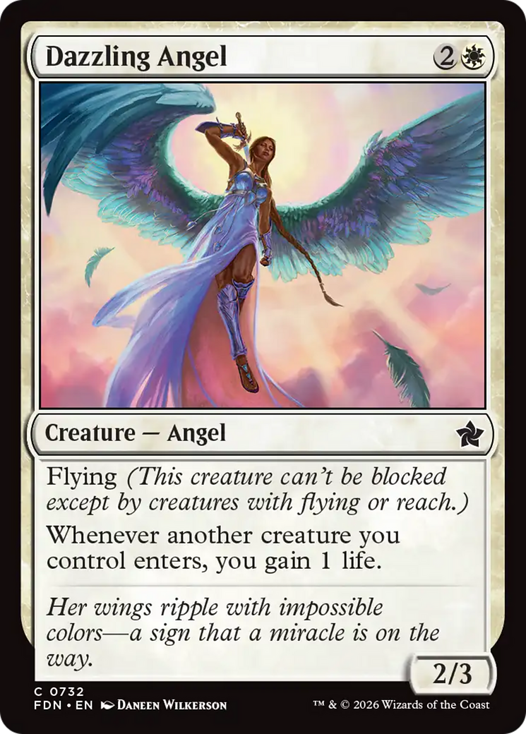 Dazzling Angel (0732) [Foundations] | Exor Games Truro