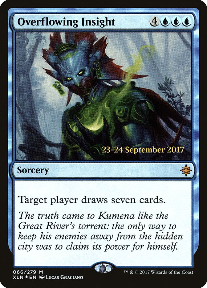 Overflowing Insight [Ixalan Prerelease Promos] | Exor Games Truro