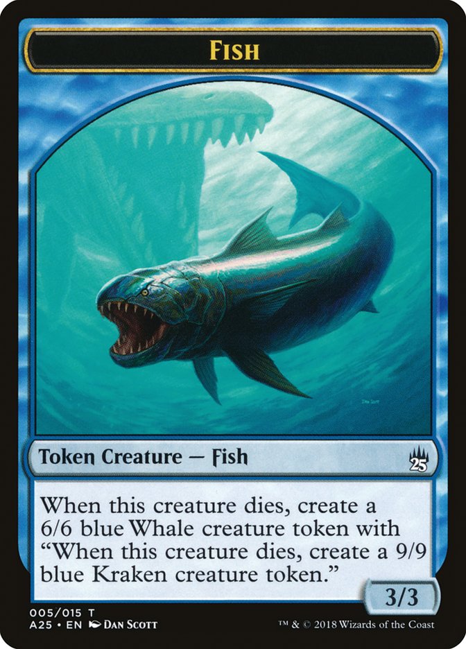 Fish Token [Masters 25 Tokens] | Exor Games Truro