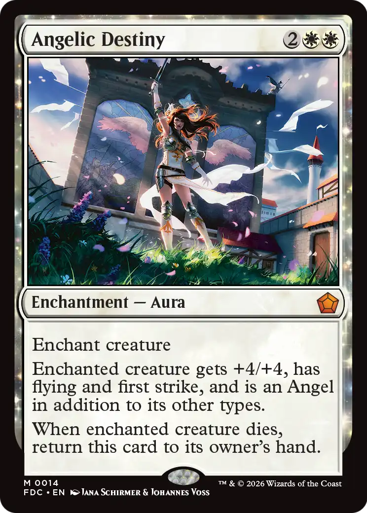 Angelic Destiny [Foundations Commander] | Exor Games Truro
