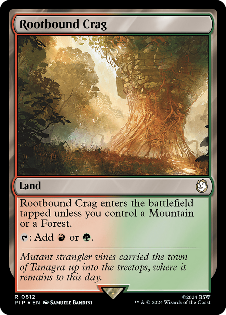 Rootbound Crag (Surge Foil) [Fallout] | Exor Games Truro