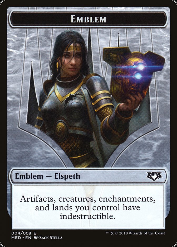 Elspeth, Knight-Errant Emblem [Mythic Edition Tokens] | Exor Games Truro