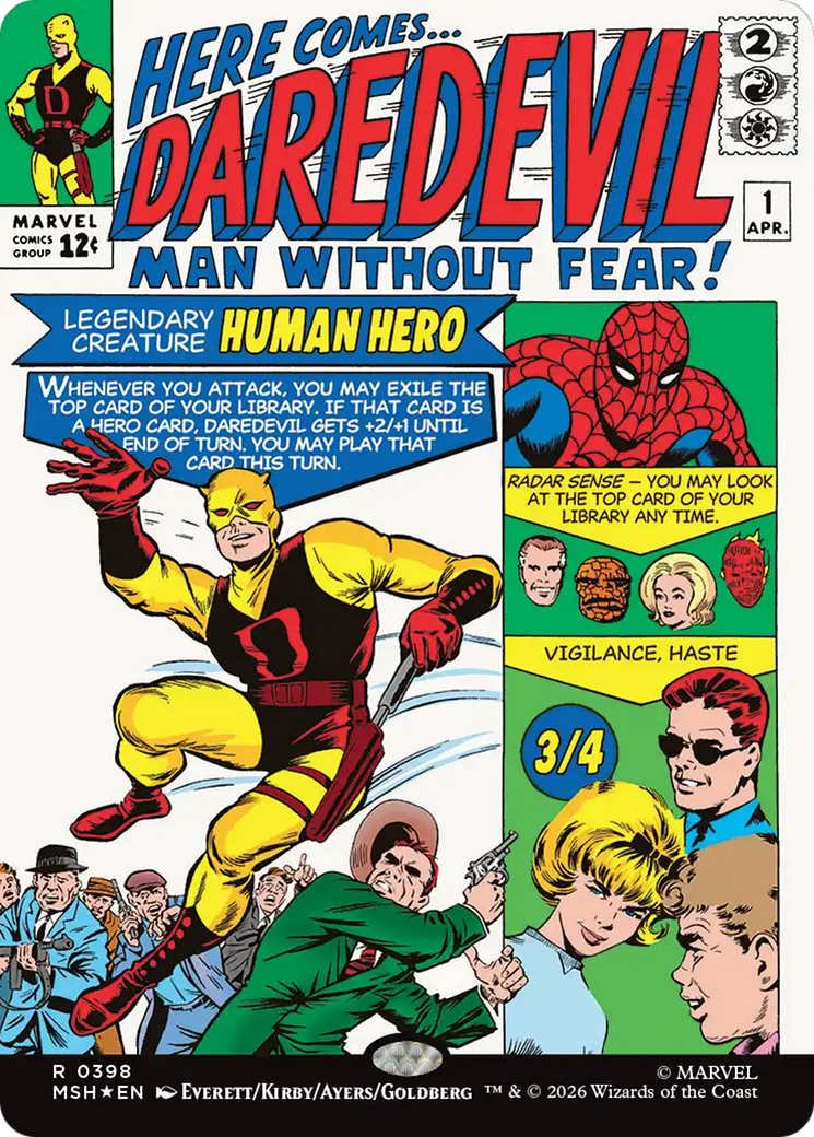 Daredevil, Man Without Fear (Borderless) (0398) [Marvel Super Heroes] | Exor Games Truro