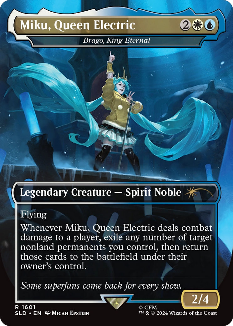 Miku, Queen Electric - Brago, King Eternal (Rainbow Foil) [Secret Lair Drop Series] | Exor Games Truro