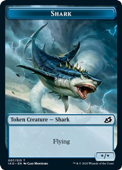 Angel Warrior // Shark Double-Sided Token [Challenger Decks 2021 Tokens] | Exor Games Truro