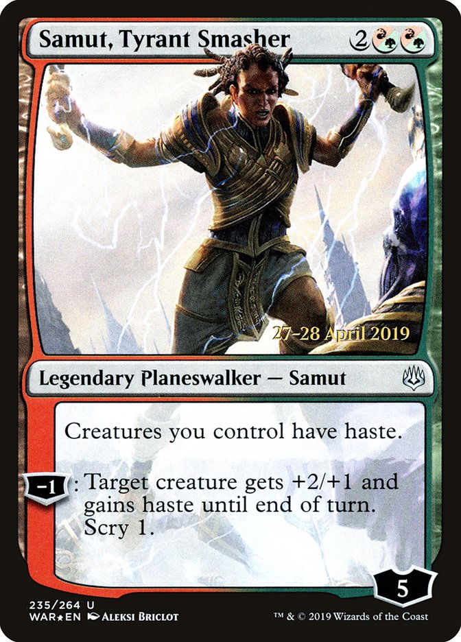 Samut, Tyrant Smasher [War of the Spark Prerelease Promos] | Exor Games Truro